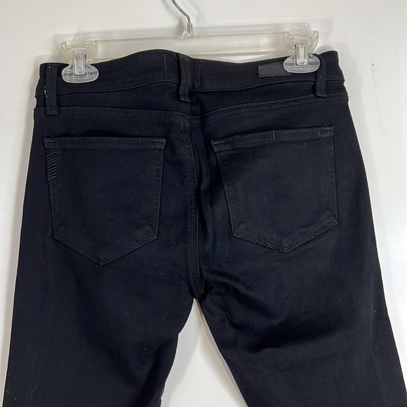 PAIGE edgemont black skinny zipper jean - Picture 8 of 14